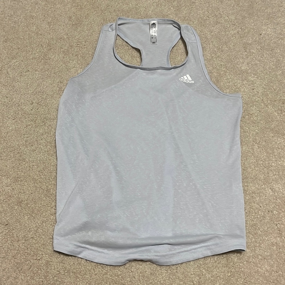 Adidas Aeroready Tank Top Light Blue Size Small